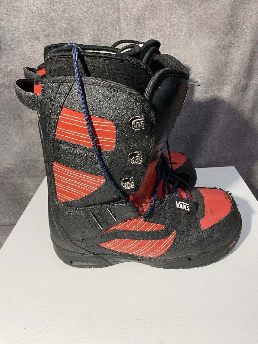 Vans Hi Standard Snowboard Boots Red Black Mens 9.5 Vintage 2006 Retro 07-06